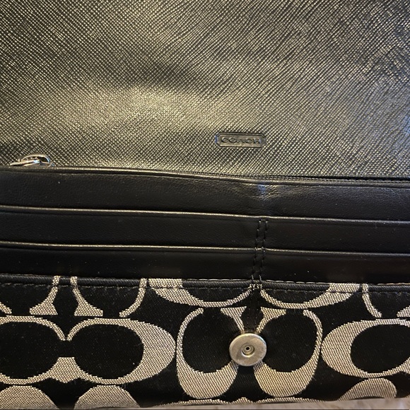 Genuine Coach Signature Wallet black and grey - Picture 6 of 14